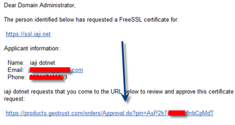 freessl email approval