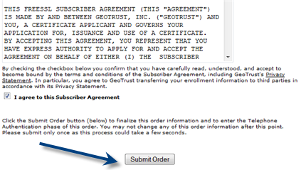 I agree to subscriber agreement