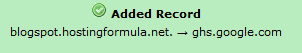 cname record successfully added on cpanel