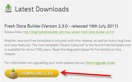 Step by step Install Fresh Store Builder on Localhost : download latest version of FSB
