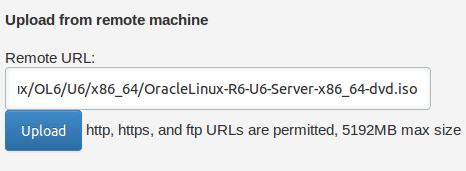 How to install Oracle Linux in VPS using custom iso : upload custom iso of Oracle linux